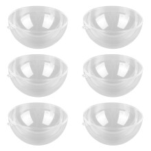 Clear Plastic Christmas Fillable Baubles 3.9in High Transparency