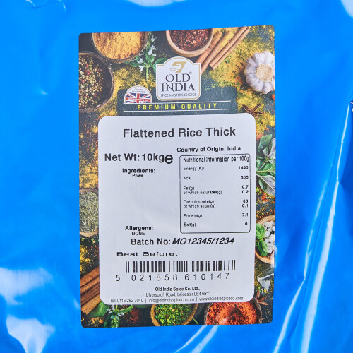 Old India Flattened Rice Thick 10kg 1