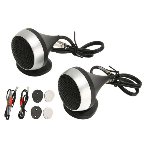 Solid Protection Voice Performance Car Audio Tweeters, 2Pcs High Efficiency Dome Design for Seamless Sound Integration