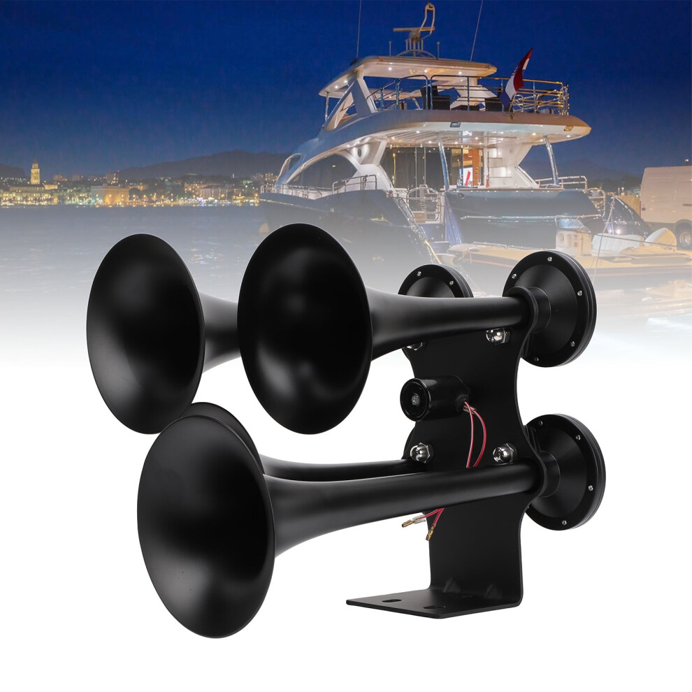 Chrome Loud Air Horn 12V 24V For Trucks Boats 7790334448694