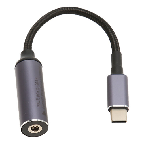 Câble d’alimentation DC 4,0 mm x 1,35 mm vers Type-C, 100W, 17,4 cm