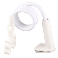 Gooseneck Phone Holder with Flexible Arm, Universal Compatibility for Smartphones, Strong Clip Base Provides Firmness, Non Slip Silicone Base Shields