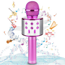 Bluetooth Wireless Karaoke Microphone Rose Gold