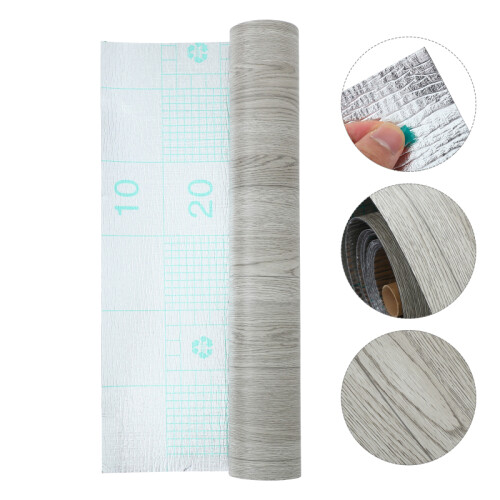 1Roll Selbstklebende Bodenfliesen Khaki Robust Für Wohnräume 1