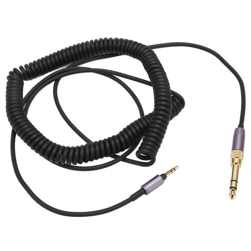Extension Wire With Gold Plated Tips Noise Reduction Feature Stretchable And Extendable Coiled Audio Cable Universal Compatibility Durable Wire For 1