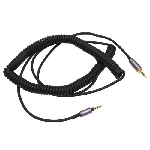 Extension Wire With Gold Plated Tips Noise Reduction Feature Stretchable And Extendable Coiled Audio Cable Universal Compatibility Durable Wire For 2