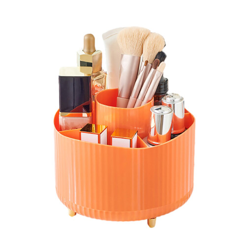 Drehbarer Make-up-Pinselhalter mit 5 Fächern