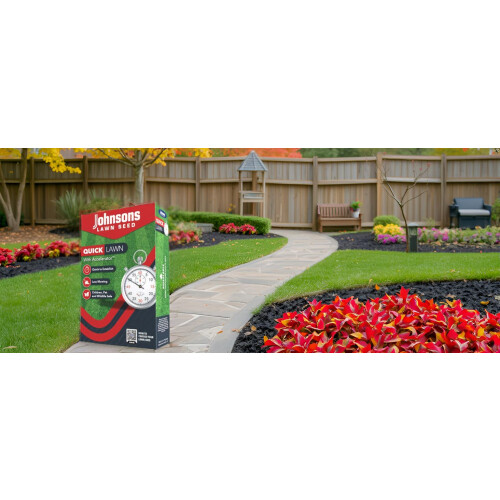 Johnsons Lawn Quick Lawn with Accelerator (1.25KG), Green,Red 1