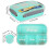 7Pcs Lunch Box Set 1300ML 225x161x65mm Blue 2