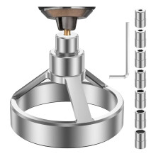 Localizzatore di Fori Verticale, Posizionatore di Foratura per Fori Diritti per La Lavorazione del Legno con 6 Boccole per Trapano 5/6/7/8/9/10 mm