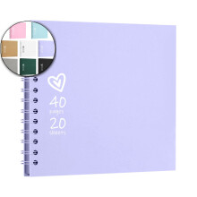 Scrapbook DIY Scrapbook Album Hardcover Kraft Paper Scrap Book Photo Albums Memory Book for Family, Wedding