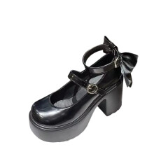 Women's Classic Mary Jane Flat Shoes Black Size 7