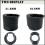 6Pcs/set Headset Stem Spacer Set Black Bike Handlebar Stem Spacers Threadless 7