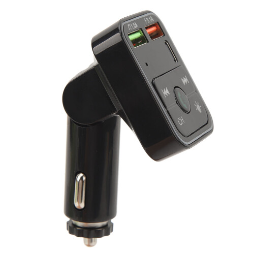 Fast Charging Technology Bluetooth Fm Transmitter For Car Hands Free Calling Music Playback From Micro SD Universal Compatibility Led Display Light 1