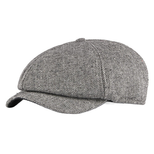 Men's British Retro Beret Warm Peaked Cap