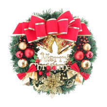 Christmas wreath gold decorations pine cones 18 inch