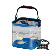 Foldable Live Fish Bucket Eva Thickened Fish Bucket Portable Water Tank Fishing Gear Live Fish Box