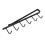 Under Shelf Hooks, Space-Saving Mug Holder For Kitchen Utensil Storage, Ideal For Under-Shelf Hanging Solutions (Black) 2