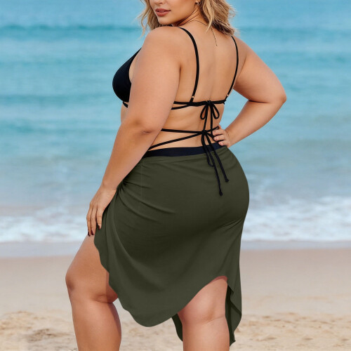 Women's Spaghetti Strap Wrap Dress Lightweight Beach 2