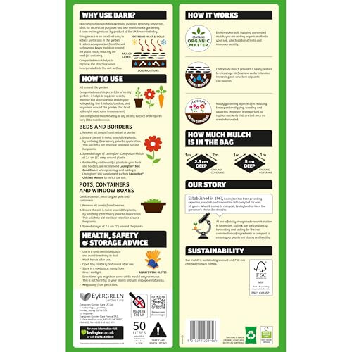 Levington Levington Composted Bark, 50 Litres, Soil Enricher 1