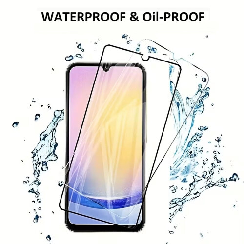 Προστατευτικό οθόνης για συμβατό με Samsung Galaxy A16 5G, 2 τεμάχια μαύρη μεμβράνη από 1