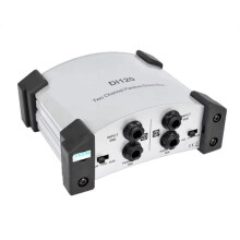 DI-120 DI Direct Box Boîte de Direct Passive à Deux Canaux pour Clavier, Guitare Acoustique et Électrique