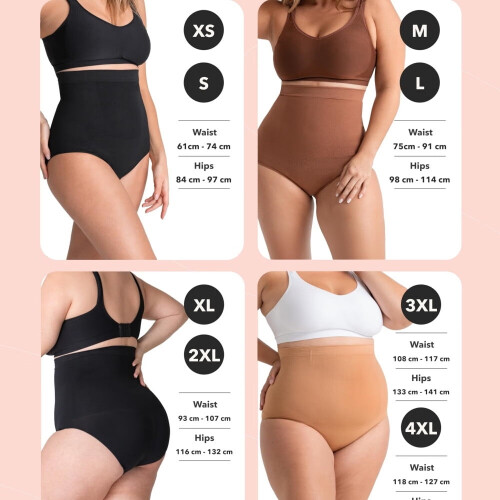 Plus size női, egyszínű, magas derekú, hasat formázó alsó 1