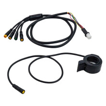 E-Bike Motor Cable E Bike Motor Cable Set 1T4 Cable for Bafang M400 G330 G510 M620 Can 130x Throttle