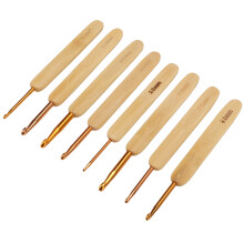 Craftsmanship Harmony: Ergonomic Crochet Hook Set and Warm Bamboo Grips, Complete Kit for Crafting Masters, Lightweight Durable Tools for Crafting