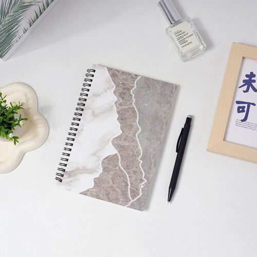 Spiral Journal Notebook Marble Hardcover A5 Lined 2
