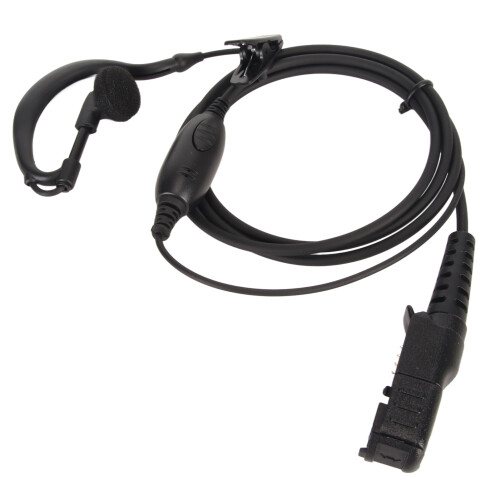 Lightweight Earpiece For Motorola Radios With Rotatable Structure And Hands Free Functionality, PU Material Design For Durable Use In Noisy 2