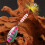Composite Sequins Rotating Sequins Metal Hand-Cranked Copper Column Three Hook Bait Black Dot 6