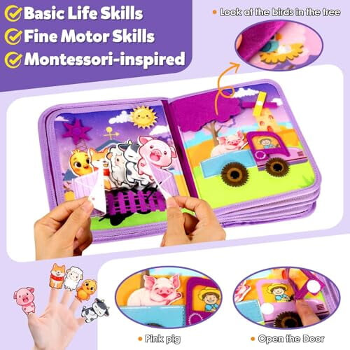 Βιβλίο Montessori για νήπια 1-3 ετών, Αισθητηριακό και Ήσυχο Τετράδιο Δραστηριοτήτων, 1