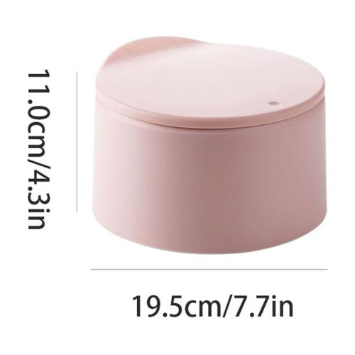 Simple Small Trash can Plastic Press Trash can with lid Trash can Desktop Small Trash can for Home use Practical (Grey) 1