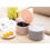 Simple Small Trash can Plastic Press Trash can with lid Trash can Desktop Small Trash can for Home use Practical (Grey) 3