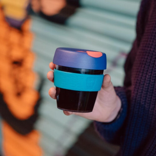 KeepCup KeepCup Original, Lightweight Plastic Reusable Coffee Cup with Splashproof Sipper Lid - 8oz/227ml - Eventide 2