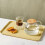 Fruit Plate Clearance! Rectangular Serving Trays Light Weight Sturdy Stackable Serving Tray With Handle Fruit Snacks and Desserts Trays 4