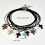 Collier pendentif croix en agate polyvalent avec cordon en cuir 6