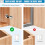 1 Pack Hidden Hinges for Cabinet Doors Frameless, Concealed Cabinet Hinges, Surface Mount Hinges 4