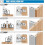 1 Pack Hidden Hinges for Cabinet Doors Frameless, Concealed Cabinet Hinges, Surface Mount Hinges 5