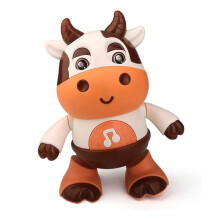 Jouets Musicaux pour BéBé Vache, Jouet de Marche Dansant pour Vache, Jouet de Marche pour BéBé avec Musique et LumièRes LED Jouets Interactifs
