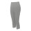 Women's Capri Leggings Grey Elastic Knee-Length Stretch 8