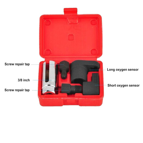 5Pcs/Set Oxygen Sensor Wrench Kit for Auto O2 Socket Removal Install Offset Vacuum Sensor Socket Thread Tool 2