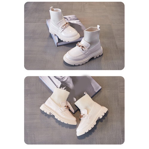 Children's Boots, Single Boots, Knitted Breathable Elastic Socks, Boots, Short Boots 2