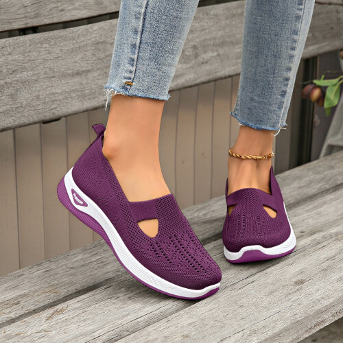 Γυναικεία ορθοπεδικά slip-on αθλητικά παπούτσια, φαρδύ πλάτος, αναπνεύσιμα και 1