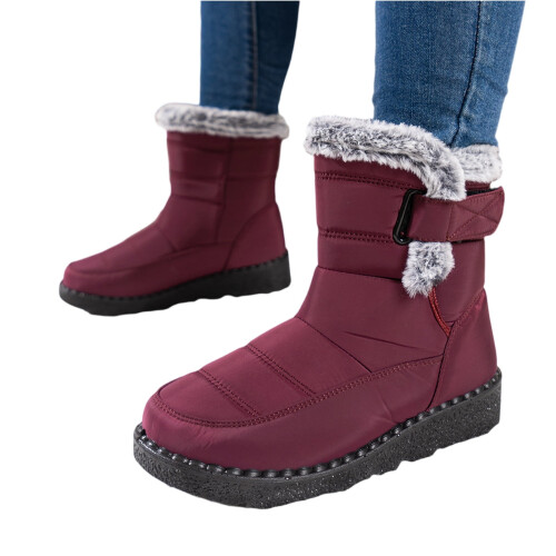 Γυναικείες μπότες χιονιού Willtoo Pu αδιάβροχες Winter Plus Velvet αντιολισθητικές ζεστές 1