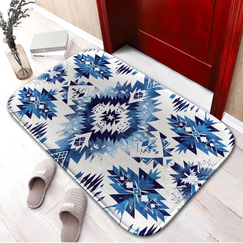 Χαλί Μπάνιου με Αφρό Μνήμης Bohemian Style214 Αντιολισθητικό: Απορροφητικό, Γρήγορο 1