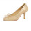 Women's Round Toe Bowknot Pumps Slim Heels 2