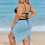Women's Spaghetti Strap Wrap Dress Lightweight Beach 3