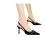 Women's Cutout Bow Leather Pointed Toe High Heel Pumps 3